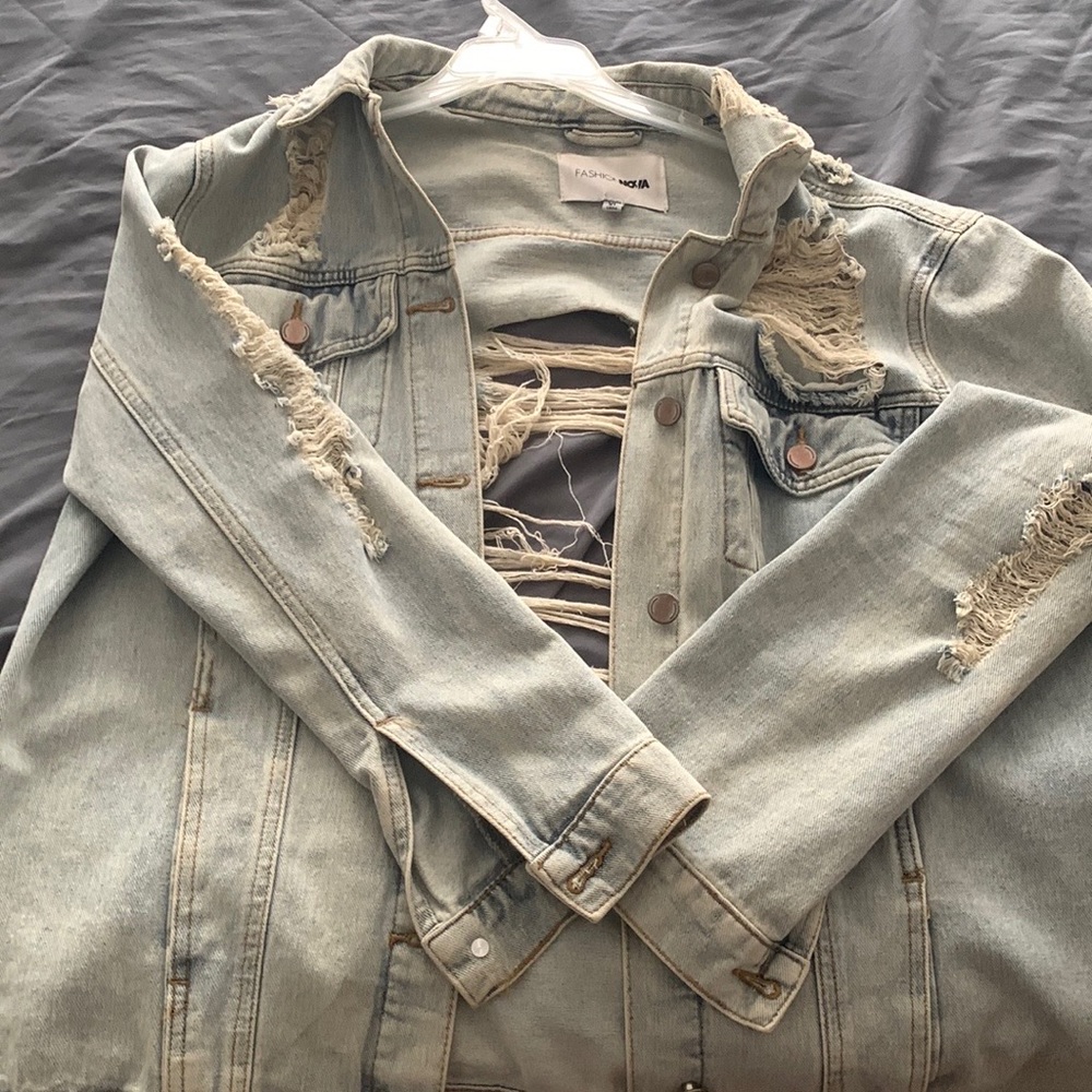 Fashion nova distress jacket